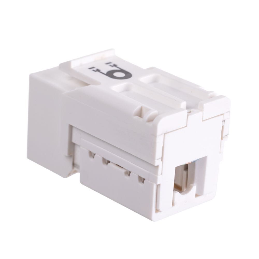 Модуль Maxicord Keystone Jack RJ-45(8P8C) кат.6 UTP DUAL IDC 90 градусов Toolless, белый
